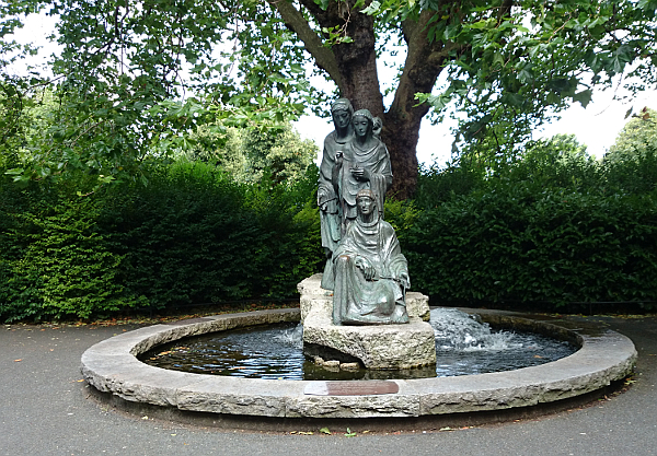 A memorial fountain in St Stephen's Green