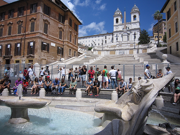 The Spanish Steps.