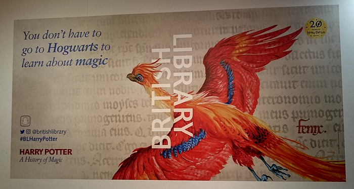 Exhebition poster on the wall of the British Library.