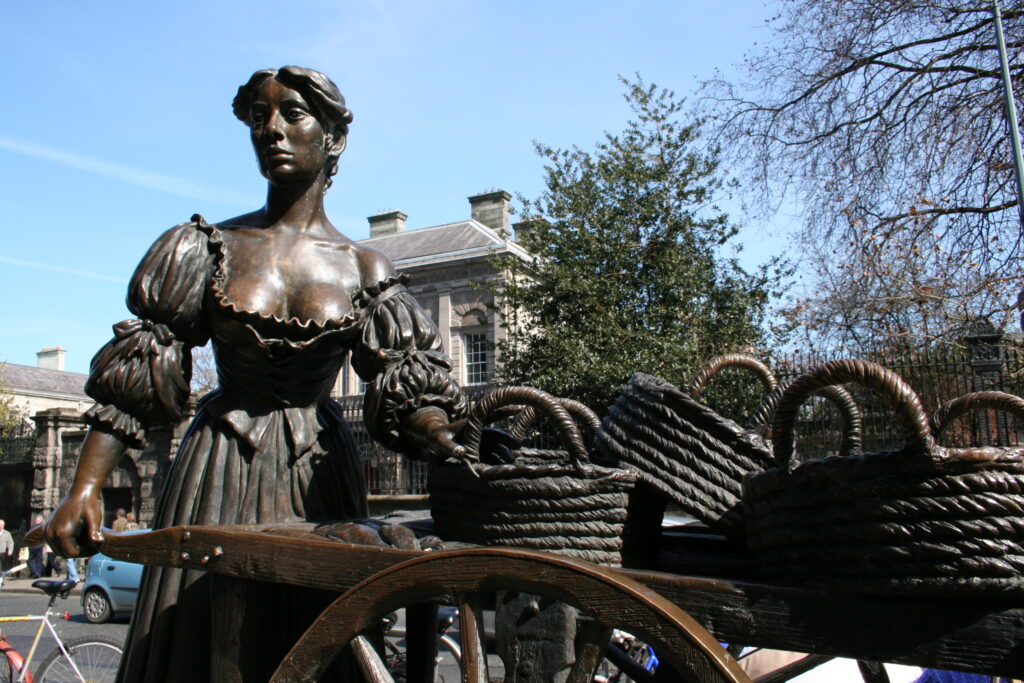 The Molly Malone statue.