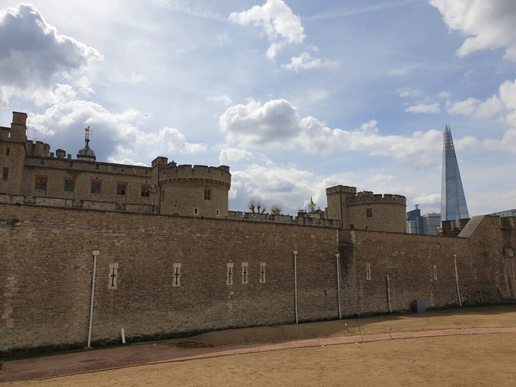 A caste of bricks with towers.