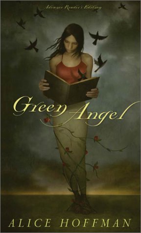 The book cover of "Green Angle": A woman reading a book